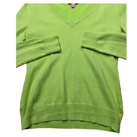 Lily Pulitzer Lime Green Sweater Sz S - Picture 6 of 10